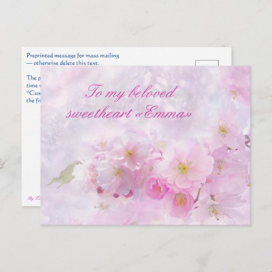 Vykort — Romance ポストカード (正面/裏面)