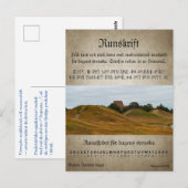 Vykort — Runskrift ポストカード (正面/裏面)