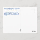 Vykort — Se upp världen ポストカード (裏面)