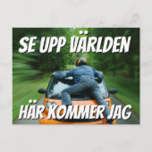 Vykort — Se upp världen ポストカード (正面)