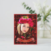 Vykort — Woman in red ポストカード (スタンド正面)