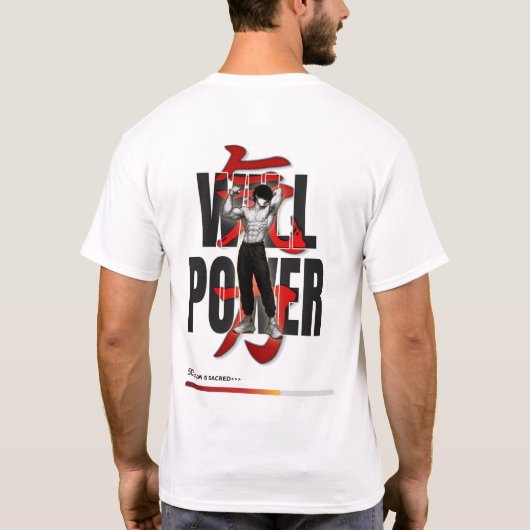 VYROS "WILLPOWER" GymWear Tシャツ (裏面)