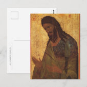 Vysotsky Chin正統のアイコンからバプテストのヨハネ ポストカード (正面/裏面)