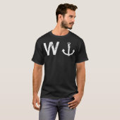 Wいかり おもしろい Tシャツ (正面フル)