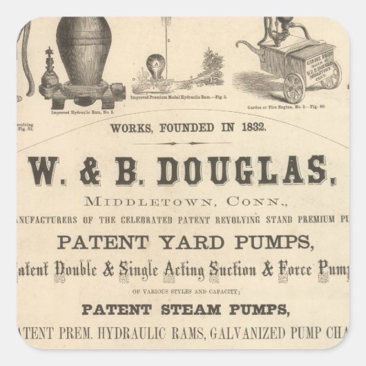 WおよびBダグラス スクエアシール (正面)