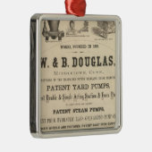 WおよびBダグラス メタルオーナメント (右)