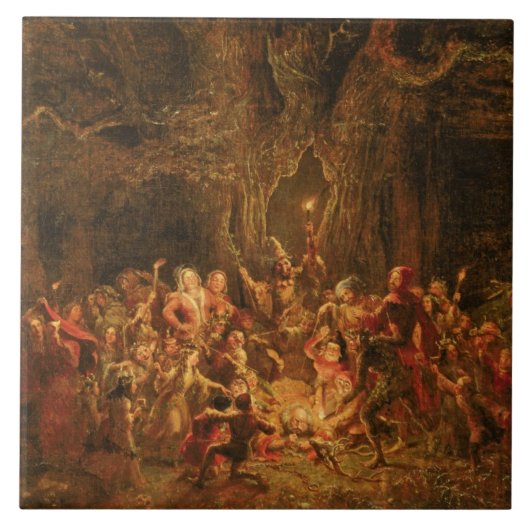 「WによるWindsorのメリーな妻」からのヘルネのカシ タイル (正面)