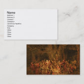 「WによるWindsorのメリーな妻」からのヘルネのカシ 名刺 (正面/裏面)