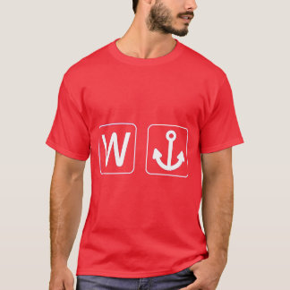 WのいかりのWanchorのおもしろいなギフト Tシャツ