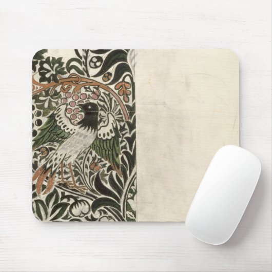 wのための未完成の「鳥およびつる植物」の版れんがのデザイン マウスパッド (マウス)