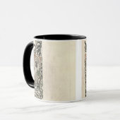 wのための未完成の「鳥およびつる植物」の版れんがのデザイン マグカップ (正面左)