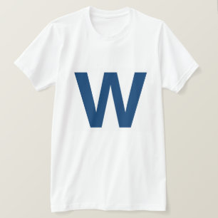 Wのシカゴの野球の人のTシャツを飛ばして下さい Tシャツ