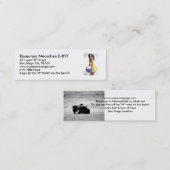 Wのホテル情報カード スキニー名刺 (正面/裏面)