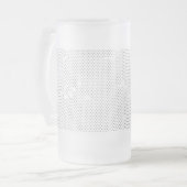 wのモダン組み合わせお洒落を特徴とするデザイン フロストグラスビールジョッキ (正面左)