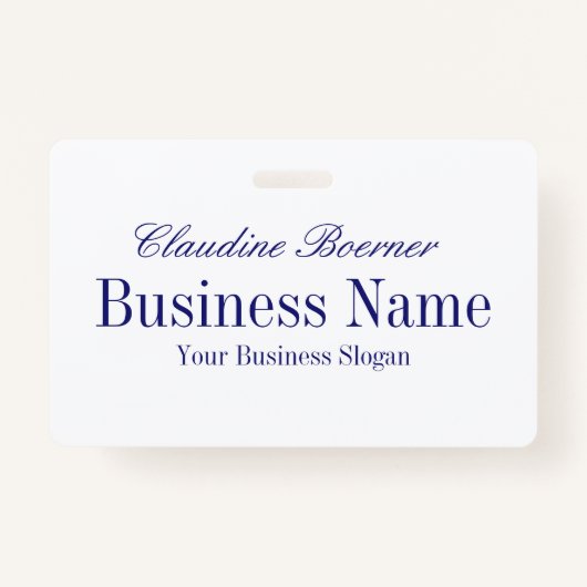 wの銀を黒くする白いwの真夜中の青い逆 バッジ (裏面)