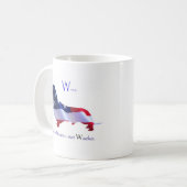 Wはウィーナーのマグのためです コーヒーマグカップ (正面左)
