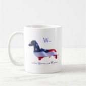 Wはウィーナーのマグのためです コーヒーマグカップ (左)