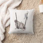 Wはセイウチおよび藤のためです! クッション (ブランケット)