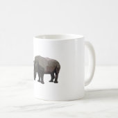 Wはホワイト・ライノ向け コーヒーマグカップ (正面右)