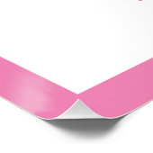 WはPink Name Photo Poster用 ポスター (コーナー)