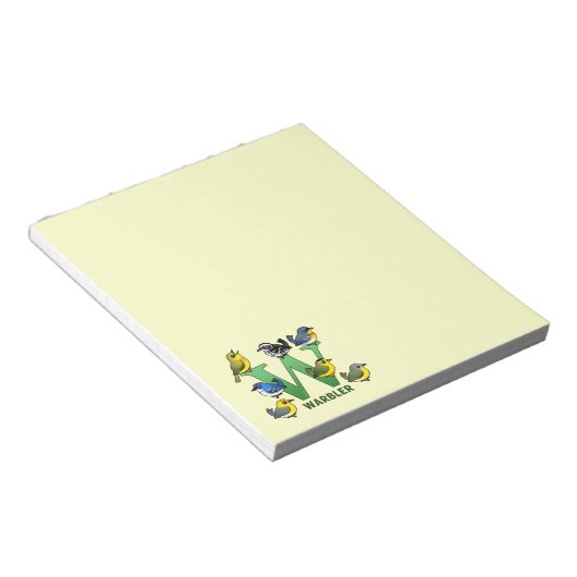 WはWarbler用 ノートパッド (アングル)