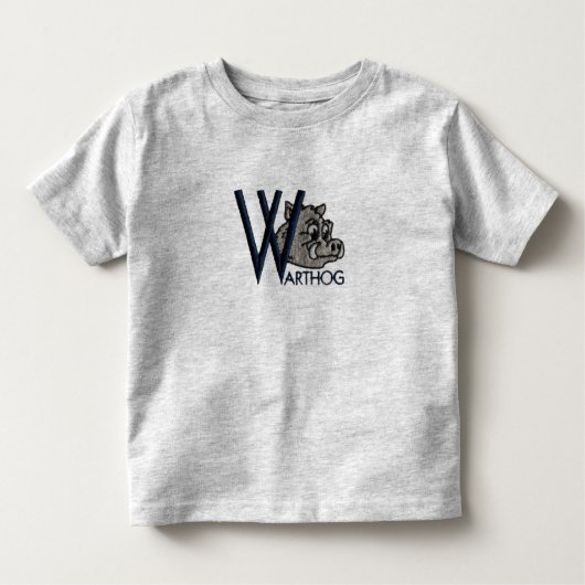 WはWarthogのためです トドラーTシャツ (正面)