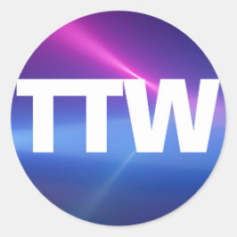 Wスタンプを押す ラウンドシール