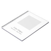 Wテンプレート葬式ゲストブック写真のお気に入りの追加 ノートブック (左側)