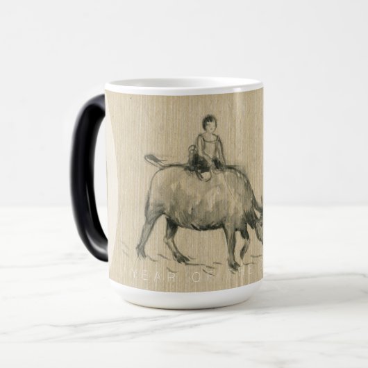 Wバッファローチャイルド中国のオックス年2021パーソナリティM モーフィングマグカップ (正面左)