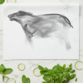 Wバッファロー中国のオックスイヤー〔占星術の〕十二宮図選択カラーKT2 キッチンタオル (折り畳み)