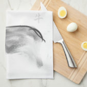 Wバッファロー中国のオックスイヤー〔占星術の〕十二宮図選択カラーKT2 キッチンタオル (四つ折り)