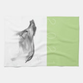 Wバッファロー中国のオックスイヤー〔占星術の〕十二宮図選択カラーKT2 キッチンタオル (横)