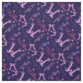 Wモノグラムと名パーソナライズされた称Willow fabric ファブリック (見本)
