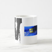 Wモノグラムグランジマカッコいいグ コーヒーマグカップ (中央)