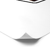 Wモノグラム独自の9カスタム枚の写真コラージュを作成 ポスター (角)