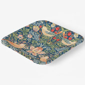 Wモリスいちご泥棒スクエア紙プレート ペーパープレート (傾斜あり)