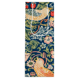 Wモリスいちご泥棒ワイン抱き枕 ワインギフトバッグ