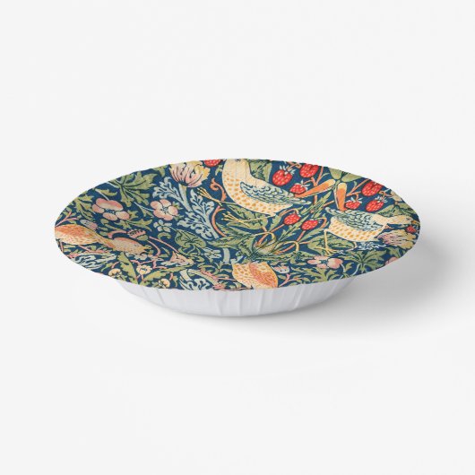 Wモリスいちご泥棒紙ボウル ペーパーボウル (傾斜あり)