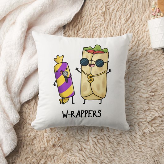 Wラッパおもしろいフードプン クッション (ブランケット)