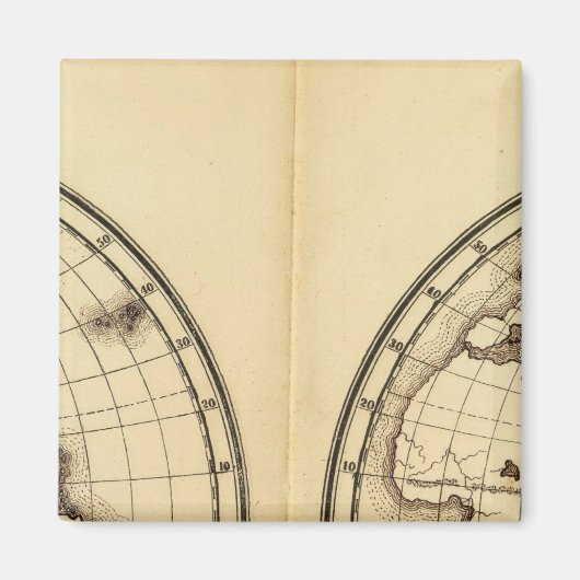 W半球、E半球2 マグネット (正面)