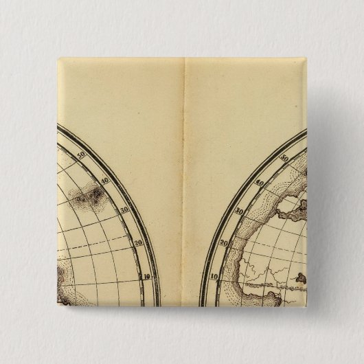 W半球、E半球2 缶バッジ (正面)