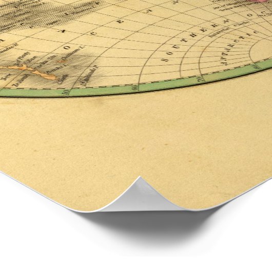 W半球、E半球 ポスター (角)