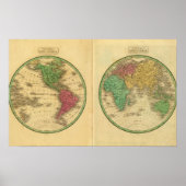 W半球、E半球 ポスター (正面)