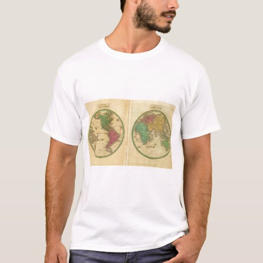 W半球、E半球 Tシャツ (正面)