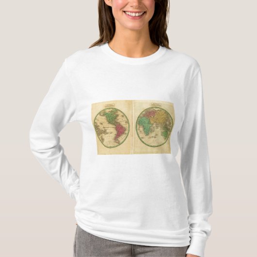W半球、E半球 Tシャツ (正面)