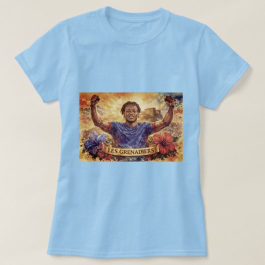 W杯に帰ってきたハイチ Tシャツ (デザイン正面)
