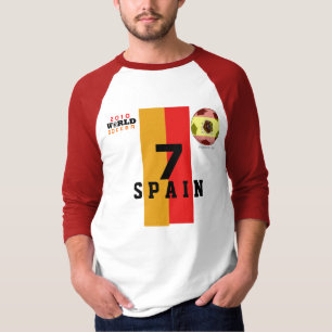 W杯シルバーシュー#7ヴィラスペインTシャツ Tシャツ