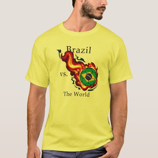 W杯世界囲碁最強戦 – ブラジル対世界 Tシャツ (正面)