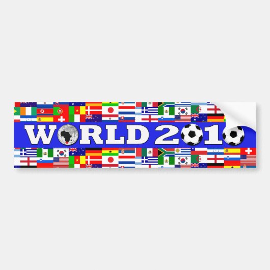 W杯旗バンパーシール バンパーステッカー (正面)