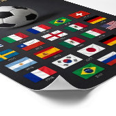 W杯開催国ヒストリーポスター 1930-2022 ポスター (角)